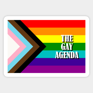 The Gay Agenda - LGBT Progress Flag Sticker